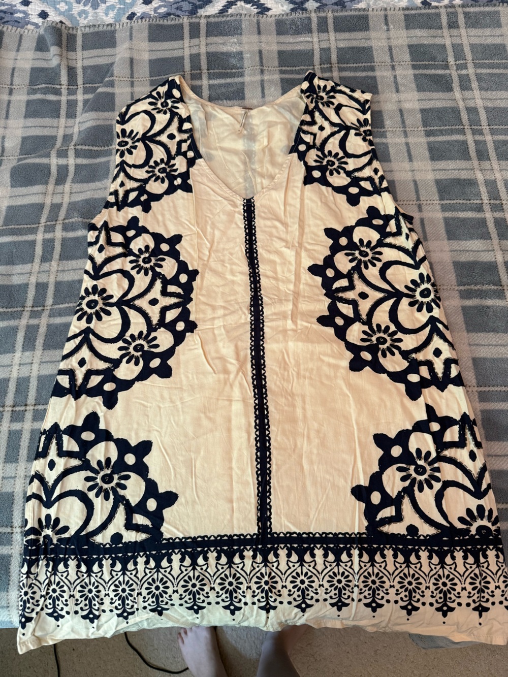 Free People Beaded Embroidered Tunic Dress